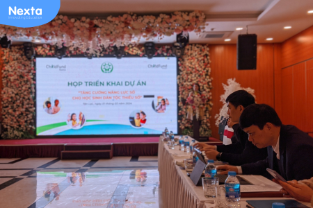 Nexta tham gia dự án "tăng cường năng lực số cho học sinh dân tộc thiểu số"